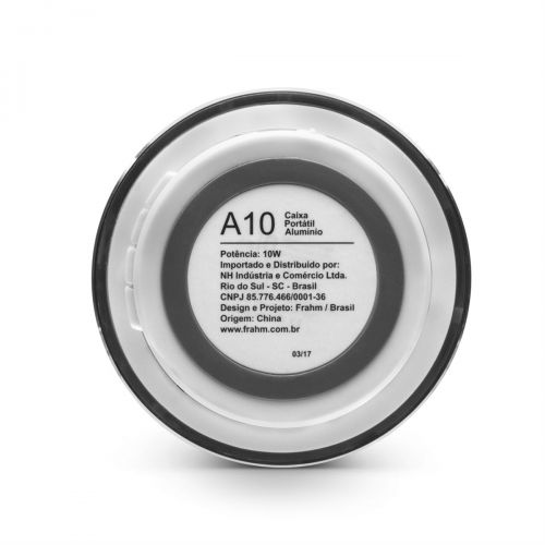 Caixa de Som Portátil Frahm A10 Aluminio Prata 31392
