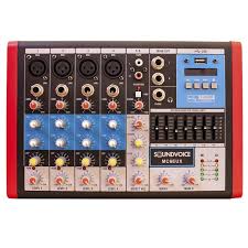 Mesa Som SoundVoice MC6 EUX 6 Canais Com Interface USB Bluetooth Efeitos Phantom Power