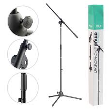Pedestal Microfone Stagg MIS-1022BK Girafa Ajustavel