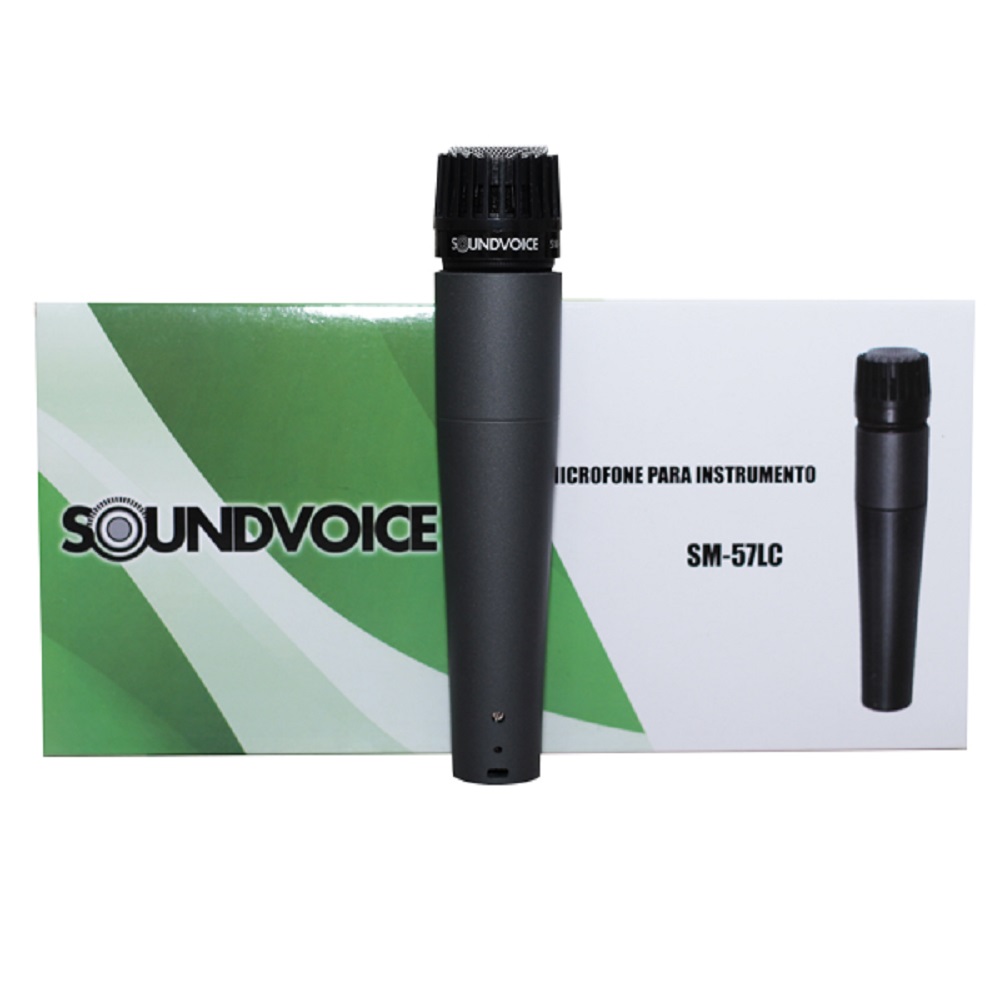 Microfone Com Fio SoundVoice SM-57 LC Com Cabo