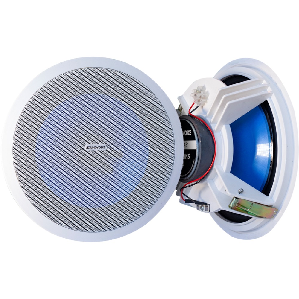 Arandela Branca 8 SoundVoice AR-08 Com Alto Falante 792