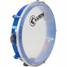 Pandeiro Luen 12 ABS Azul Pele Leitosa