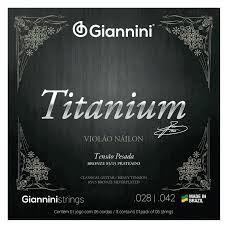 Encordoamento Violao Nylon Giannini Titanium GENWTM Cobre Prateado Media