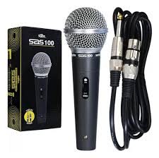 Microfone Com Fio Santo Angelo SAS100 Cardioide