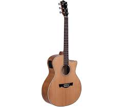 Violao Tagima Tw-29 NTS Medium Jumbo Cutaway Eletroacustico Aço Natural Satin Afinador