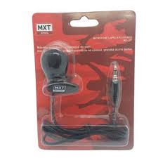 Microfone Com Fio MXT MX-l01 Lapela P2 Stereo