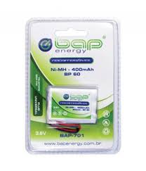 Bateria 3.6v Telefone Sem Fio Bap701 400mah