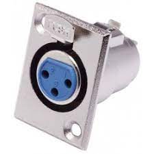 Tomada Cannon Femea De Painel B2B Com Trava Cod3806/72