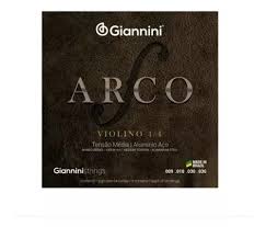 Encordoamento Violino Giannini GEAVVA 4/4 Aluminio