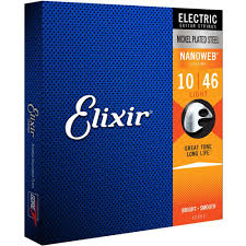 Encordoamento Guitarra Elixir Light 010 Nanoweb