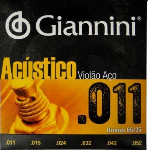 Encordoamento Violao Aço Giannini Acustico GESPW 011
