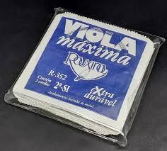 Corda Viola 2a Rouxinol Va2 Dupla 2 Si/si Aço com Bolinha