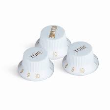 Knob Guitarra Strato Eletrika Ek1 Branca Kit 735