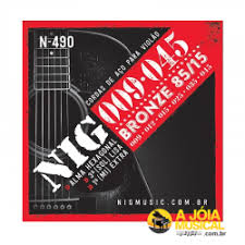 Encordoamento Violao Aço  Nig N-490 09 1º Mi extra