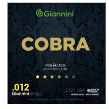 Encordoamento Violao Aço Giannini Cobra GEEFLKS 012 Bronze