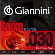 Encordoamento Contrabaixo Giannini GEEBRLX6 6 Cordas 030 Leve