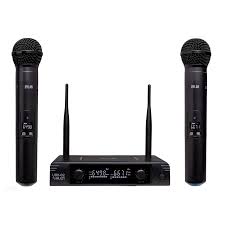 Microfone Sem Fio Dylan UDX-02 Duplo Mão UHF