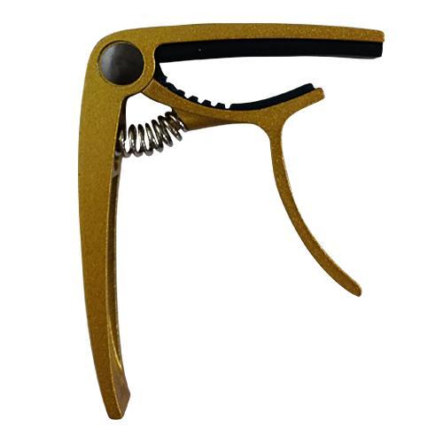 Abraçadeira Violão Aço Stage Preto STC04 Dourada