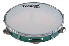 Pandeiro Spanking Vanguarda 10 ABS Colorido Pele Leitosa