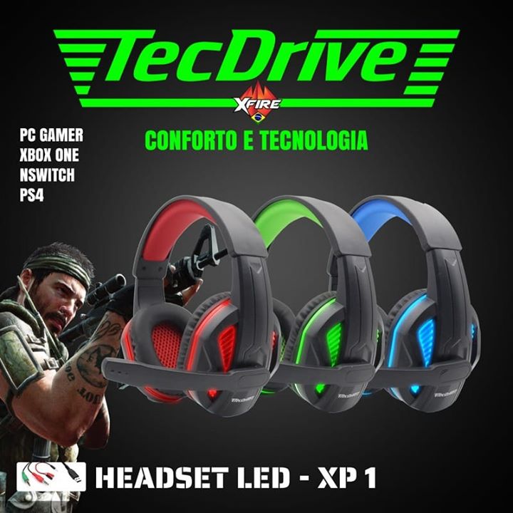 Fone de Ouvido B2B Tec Drive XP-1 Com Microfone  HeadSet Game 12771