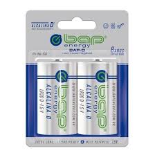 Pilha Bap Alcalina LR20D Cartela Com 2 1,5V (Tipo D)