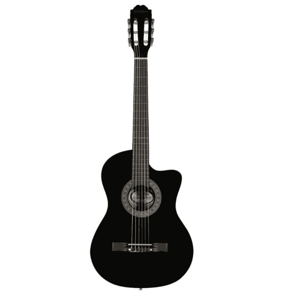 Violao Waldman PPCE-1 BK Classico Cutaway Eletroacústico Nylon Preto