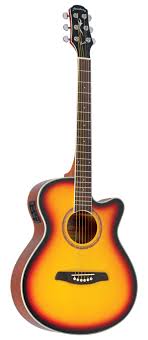 Violao Strinberg BE30C SB Berlin Artistico Cutaway Eletroacustico Aço Sunburst Afinador