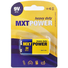 Bateria 9V MXT 6F22 Power Heavy Duty 3660/1321