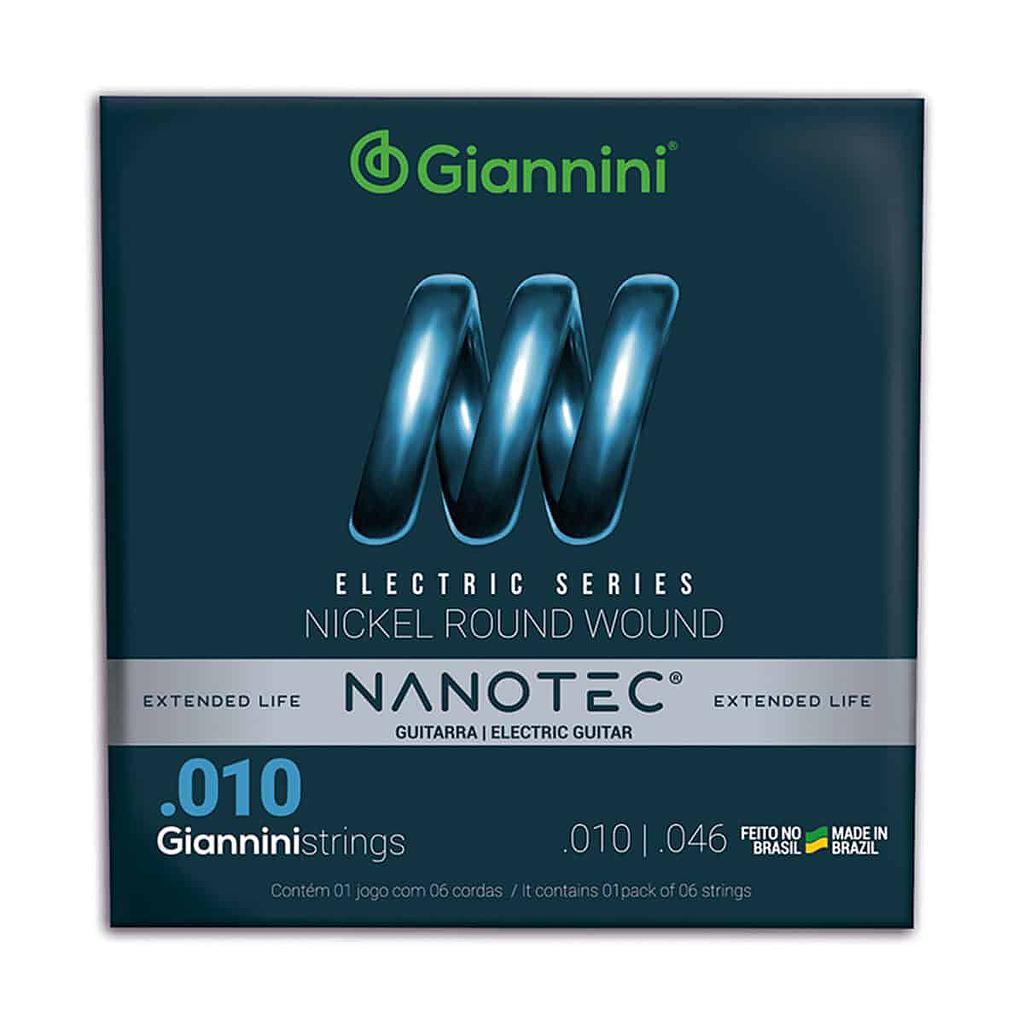 Encordoamento Guitarra Giannini Nanotec GEEGST.10 010