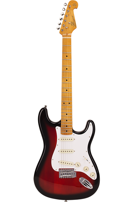 Guitarra SX SST57 Vintage 2TS Strato Sunburst Com Capa