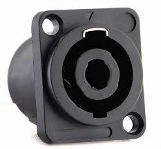 Tomada Speakon Painel Sonotec SSP011 Plastico Preto 11439