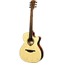 Violao Lag Tramontane T88ACE CTW Auditorium Cutaway Eletroacustico Aço Natural Tampo Maciço Afinador